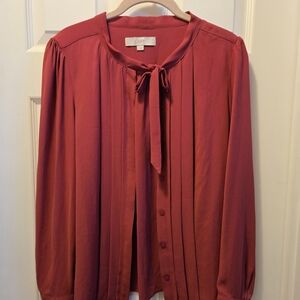 Loft Women's Red Blouse